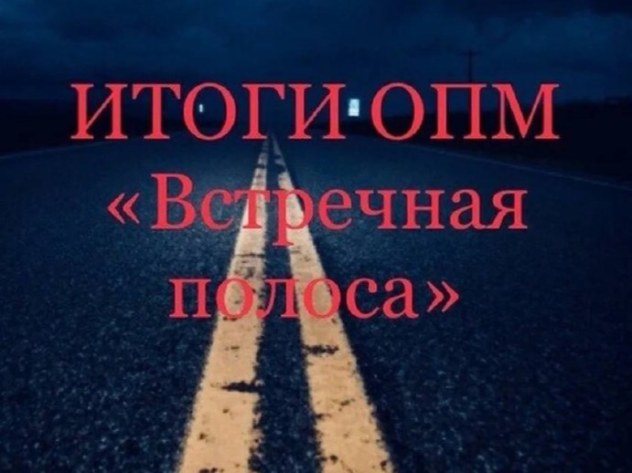 Подведены итоги оперативно-профилактического мероприятия «Встречная полоса».