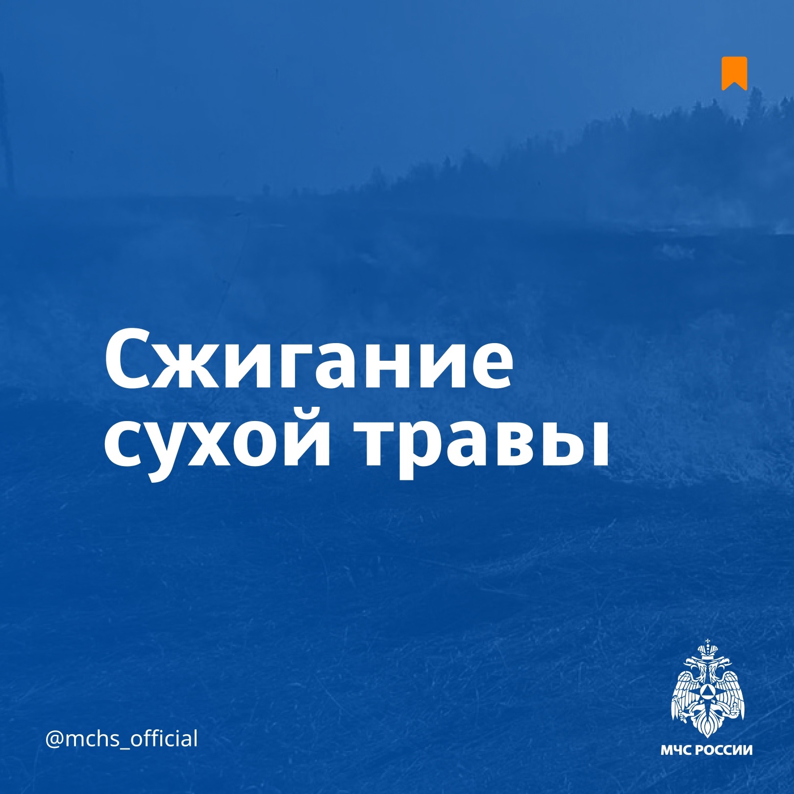 Сжигать сухую траву летом опасно!.