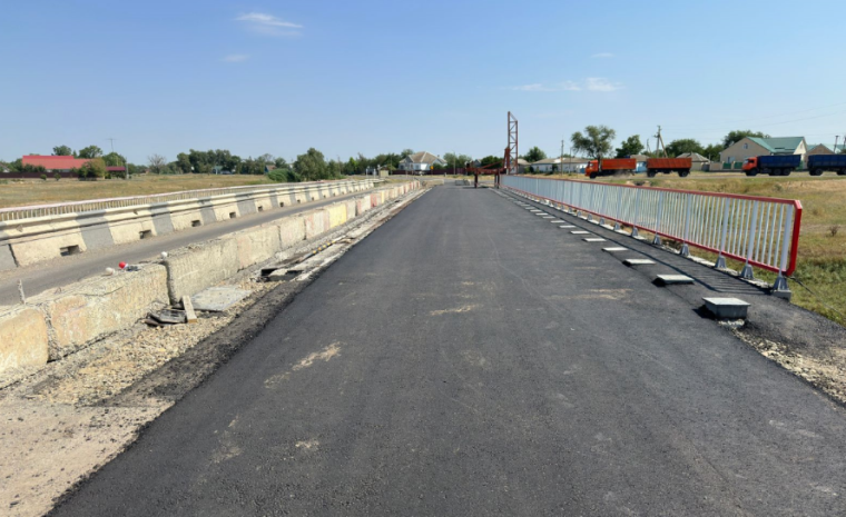 Ремонт моста в Труновском округе выполнен на 40%. Ремонт моста в Труновском округе выполнен на 40%.