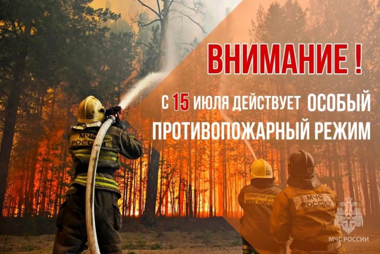 Введен особый противопожарный режим. Введен особый противопожарный режим.